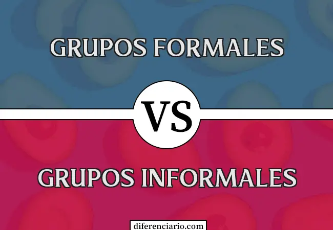Diferencia entre grupos formales y grupos informales