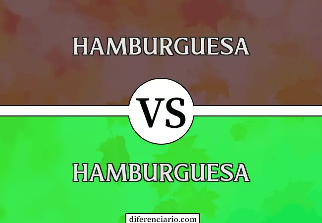 Diferencia entre Burger y Hamburger