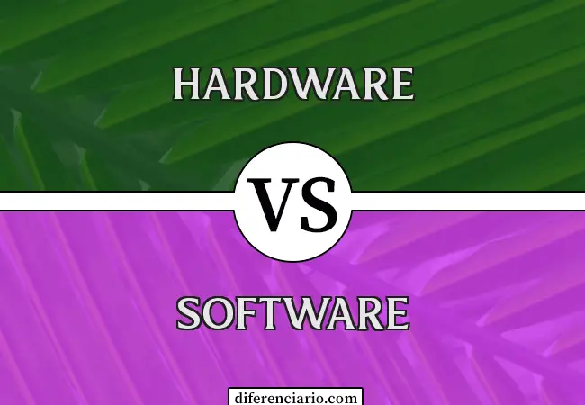 Diferencia entre hardware y software
