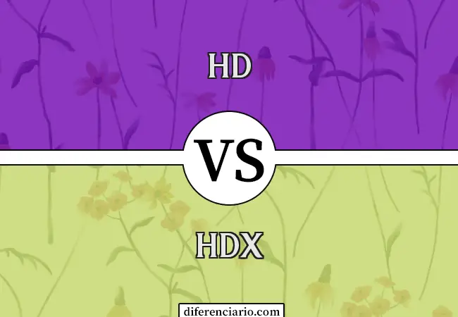 Diferencia entre HD y HDX