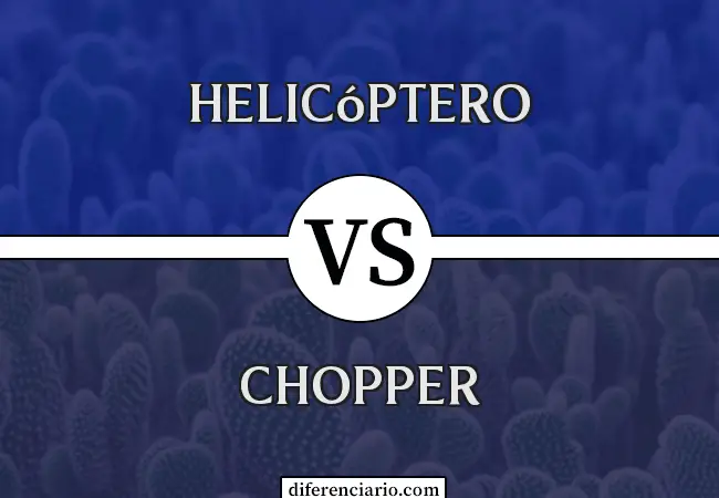 Diferencia entre helicóptero y helicóptero