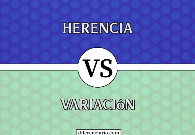 Diferencia entre Herencia y Variación