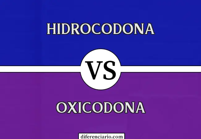 Diferencia entre hidrocodona y oxicodona