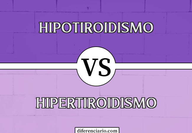 Diferencia entre hipotiroidismo e hipertiroidismo
