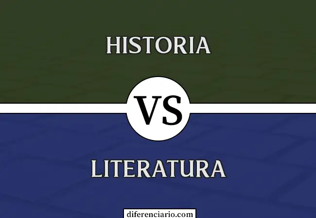 Diferencia entre Historia y Literatura