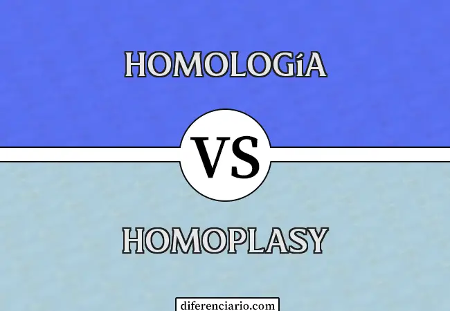 Diferencia entre Homología y Homoplasia