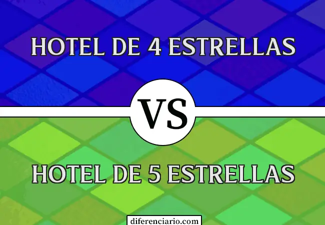 Diferencia entre hotel de 4 estrellas y hotel de 5 estrellas