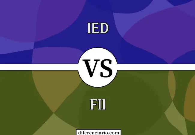 Diferencia entre IED y FII