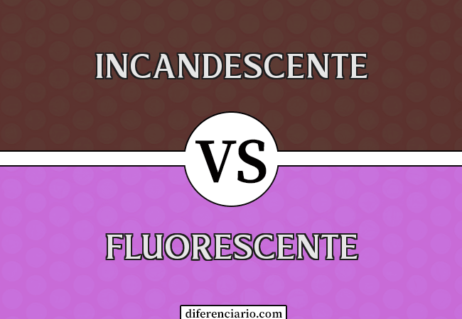 Diferencia entre incandescencia y fluorescencia