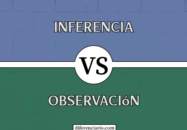 Diferencia entre Inferencia y Observación