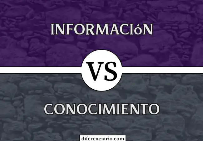 Diferencia entre Información y Conocimiento