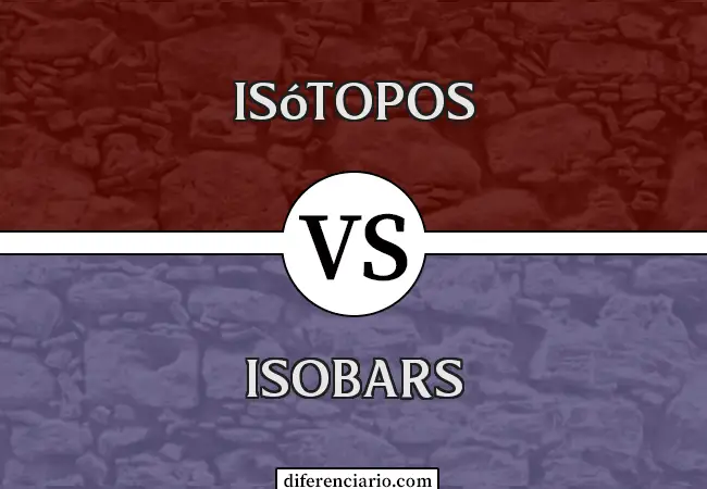 Diferencia entre isótopos e isobaras