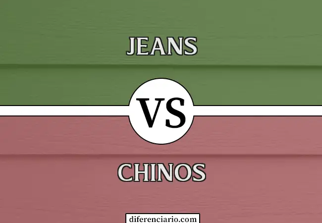 Diferencia entre jeans y chinos