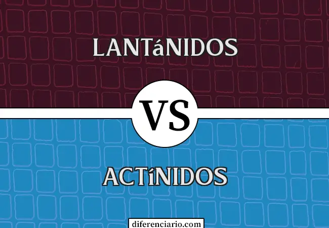 Diferencia entre Lantánidos y Actínidos