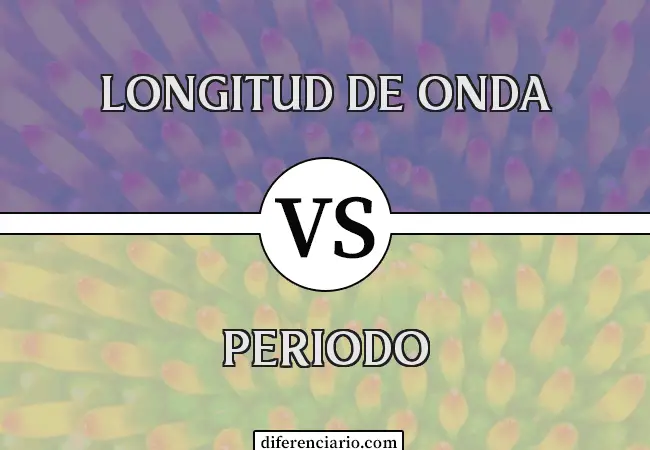 Diferencia entre longitud de onda y periodo