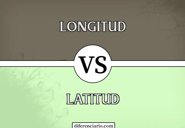 Diferencia entre Longitude y Latitude
