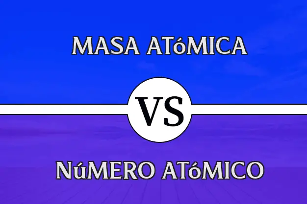 Diferencia entre masa atómica y número atómico