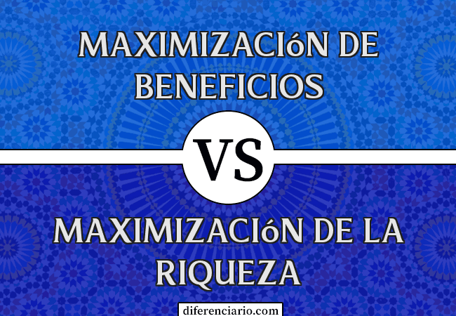Diferencia entre maximización del beneficio y maximización de la riqueza