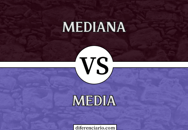 Diferencia entre mediana y media