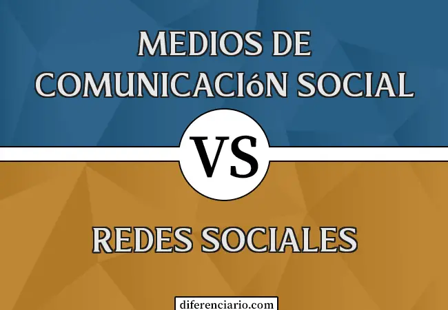 Diferencia entre medios de comunicación social y redes sociales