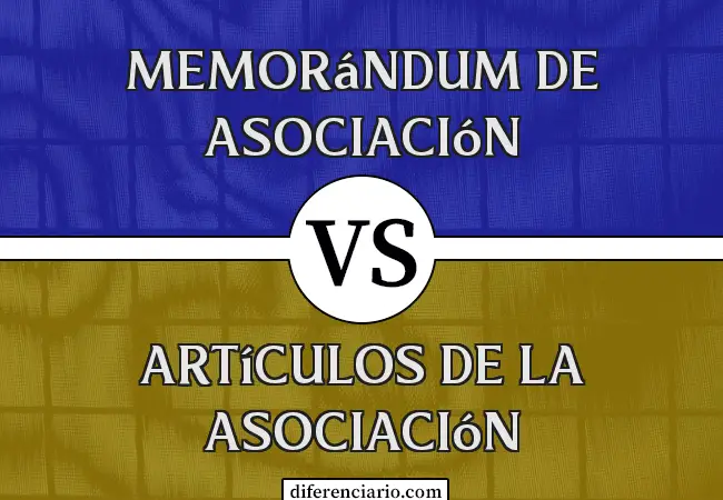 Diferencia entre Memorandum of Association y Articles of Association