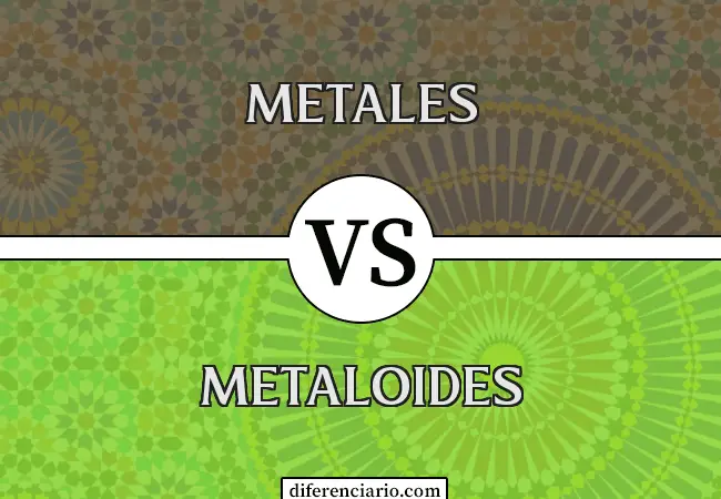 Diferencia entre metales y metaloides