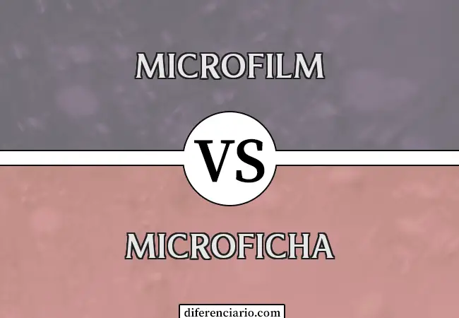 Diferencia entre microfilm y microficha