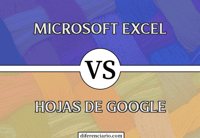 Diferencia entre Microsoft Excel y Google Sheets