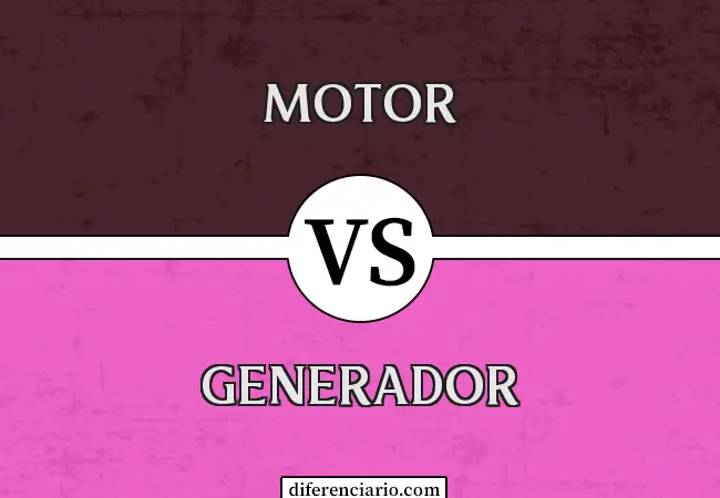 Diferencia entre motor y generador
