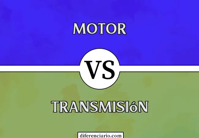 Diferencia entre motor y transmisión