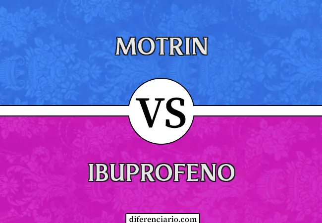 Diferencia entre Motrin e Ibuprofeno