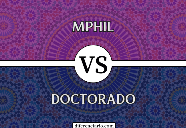 Diferencia entre MPhil y Ph.D.