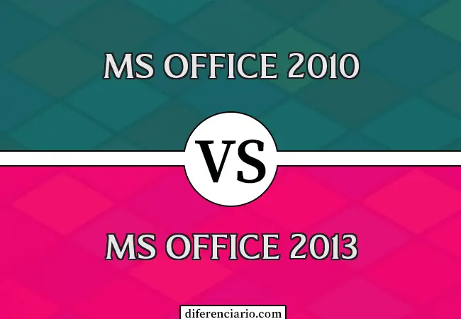 Diferencia entre MS Office 2010 y MS Office 2013
