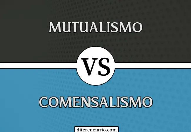 Diferencia entre mutualismo y comensalismo