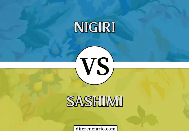 Diferencia entre Nigiri y Sashimi