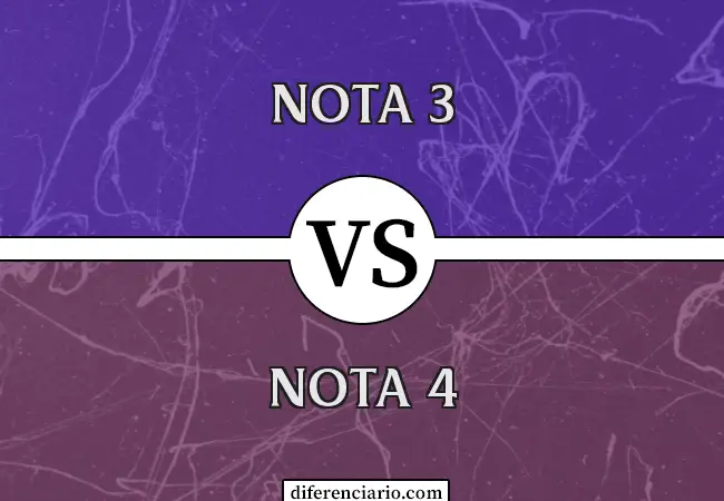 Diferencia entre Nota 3 y Nota 4