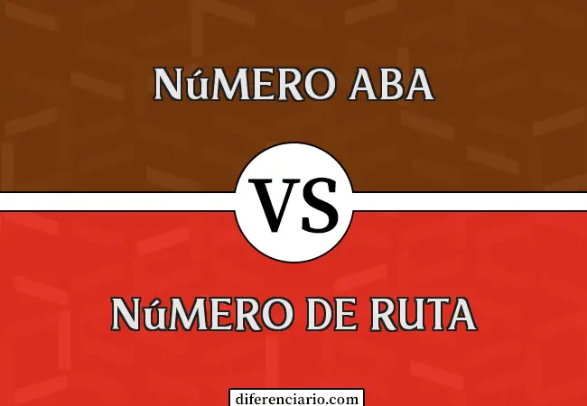 Diferencia entre número ABA y número de ruta