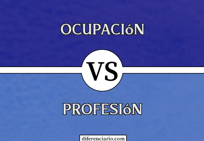 Diferencia entre ocupación y profesión