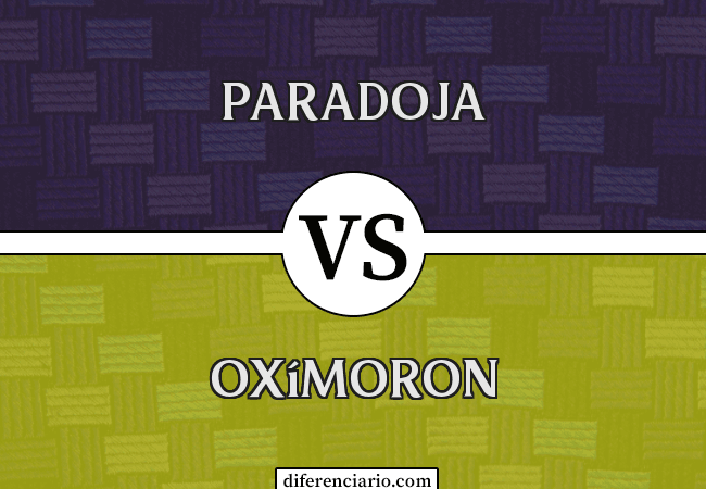 Diferencia entre paradoja y oxímoron