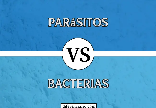 Diferencia entre parásitos y bacterias