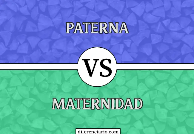 Diferencia entre Paternal y Maternal