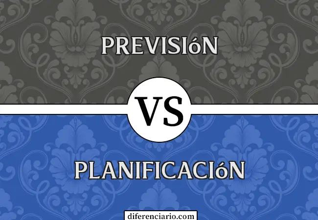 Diferencia entre previsión y planificación