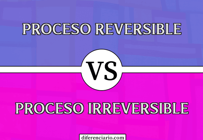Diferencia entre proceso reversible y proceso irreversible