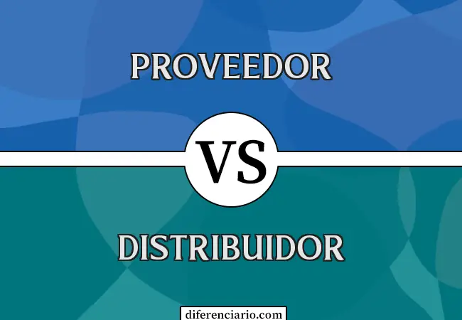 Diferencia entre Proveedor y Distribuidor