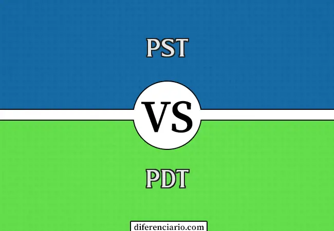Diferencia entre PST y PDT