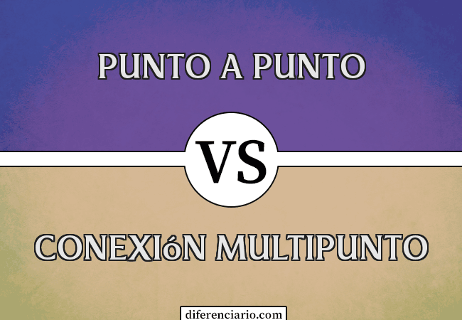 Diferencia entre conexión punto a punto y multipunto