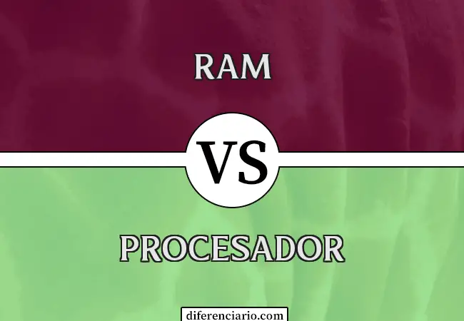 Diferencia entre RAM y Procesador