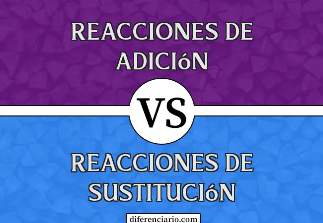 Diferencia entre Reacciones de Adición y Reacciones de Sustitución