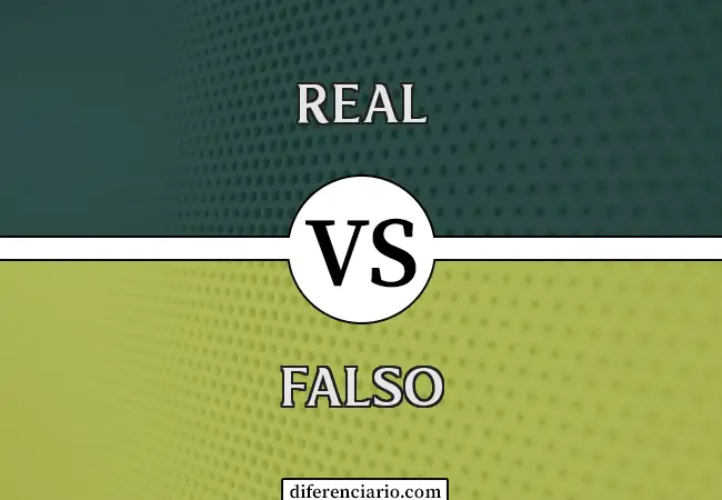 Diferencia entre real y falso
