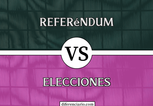 Diferencia entre referéndum y elecciones